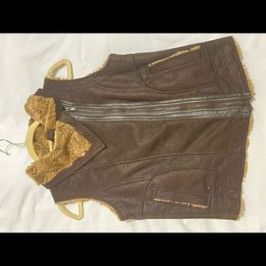 Olive and Oak fur Vest